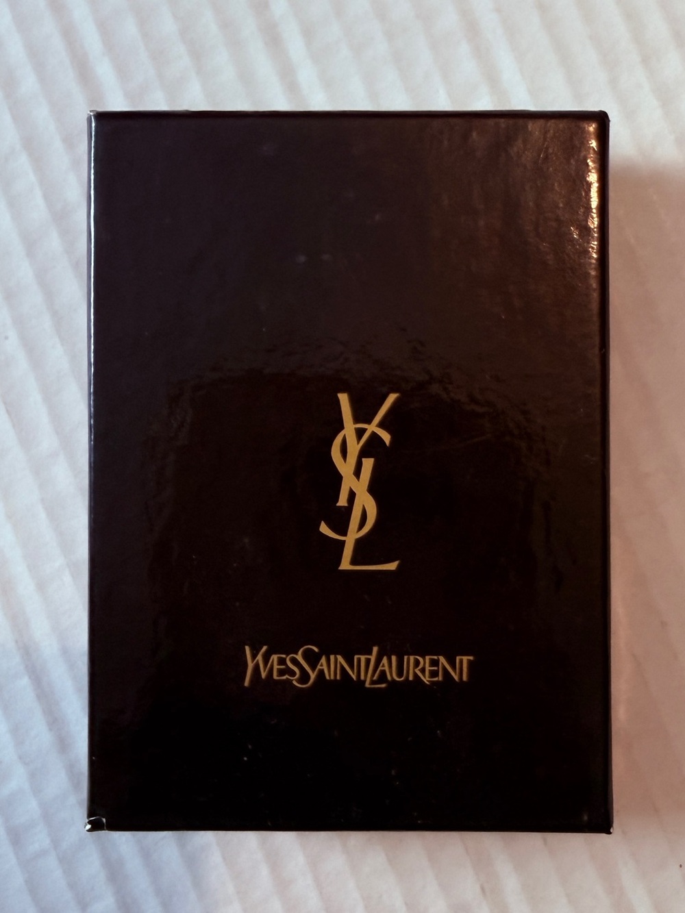 Yves Saint Laurent Vintage Black Leather 6-Ring Key Case Wallet Holder Pouch NEW
